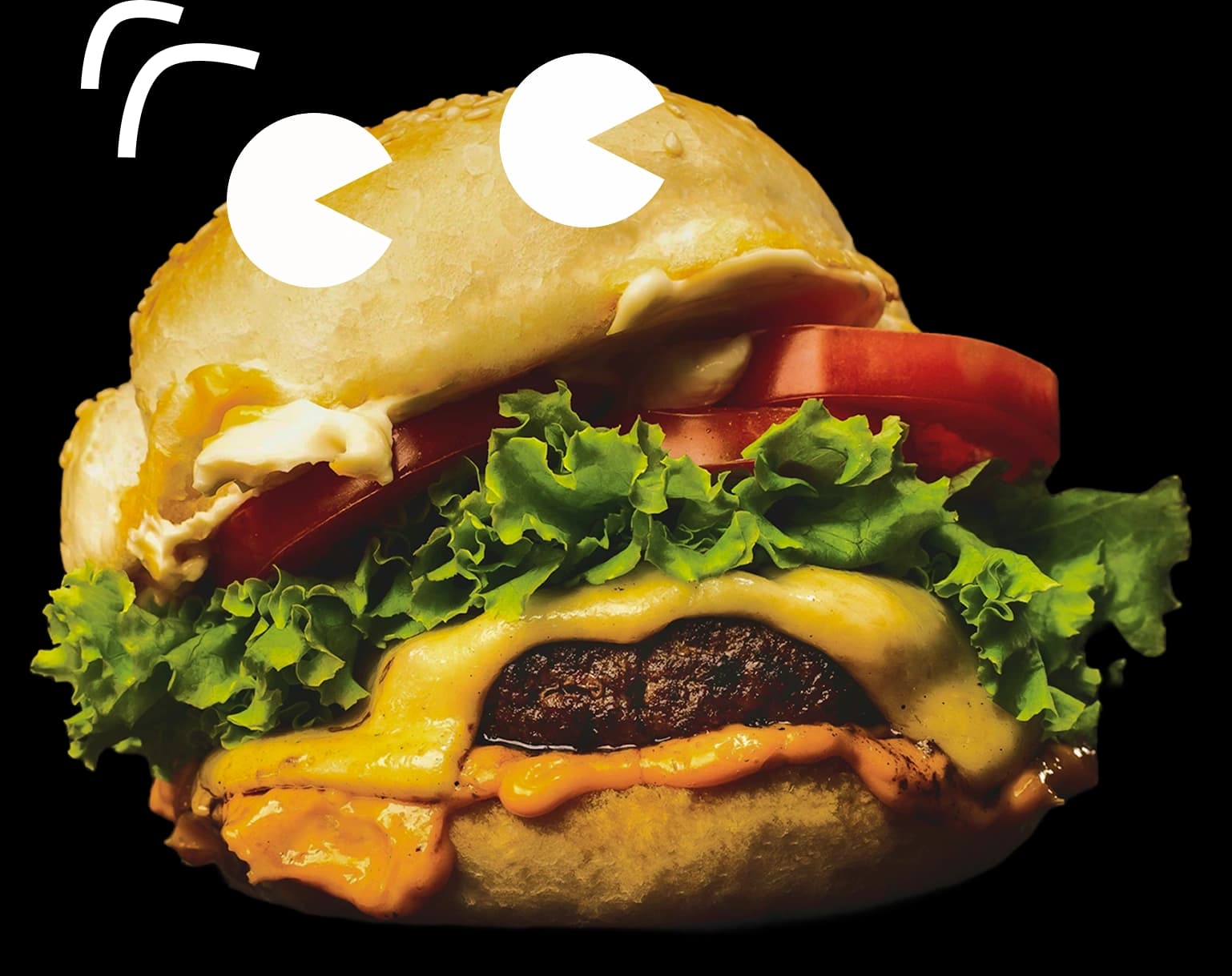 CRAV Artisan Smashed Burger with fresh ingredients